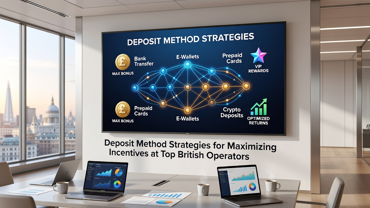 Overview of deposit options available at leading British betting platforms showing various payment icons and bonus indicators