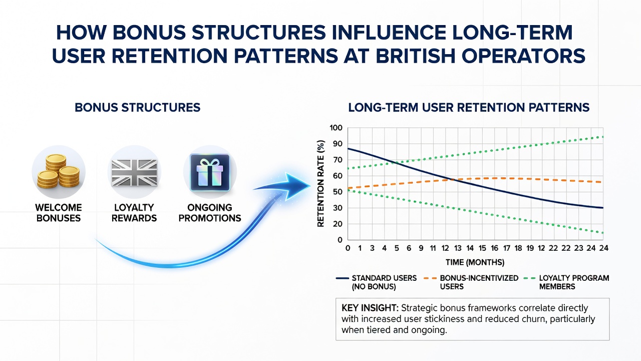 Graph illustrating user activity trends over twelve months under varying bonus conditions