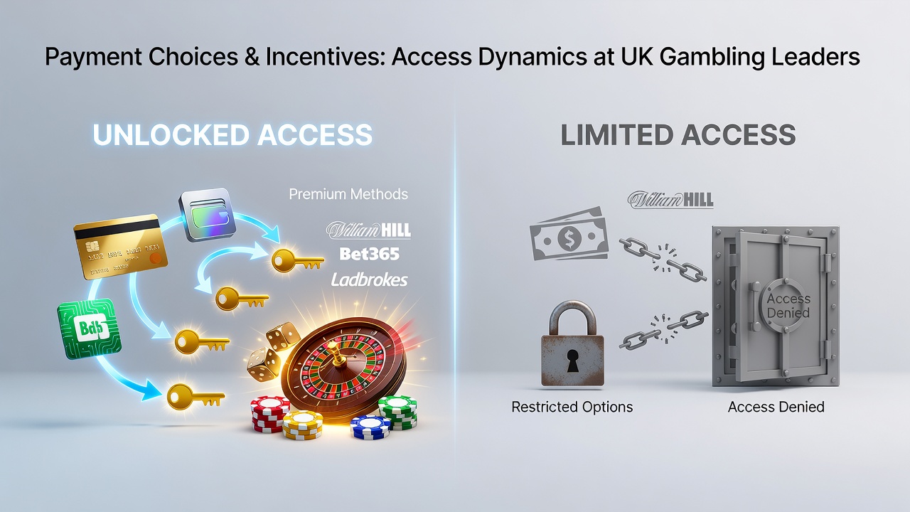 Various payment methods including cards, e-wallets and bank transfers displayed on a digital interface for gambling platforms