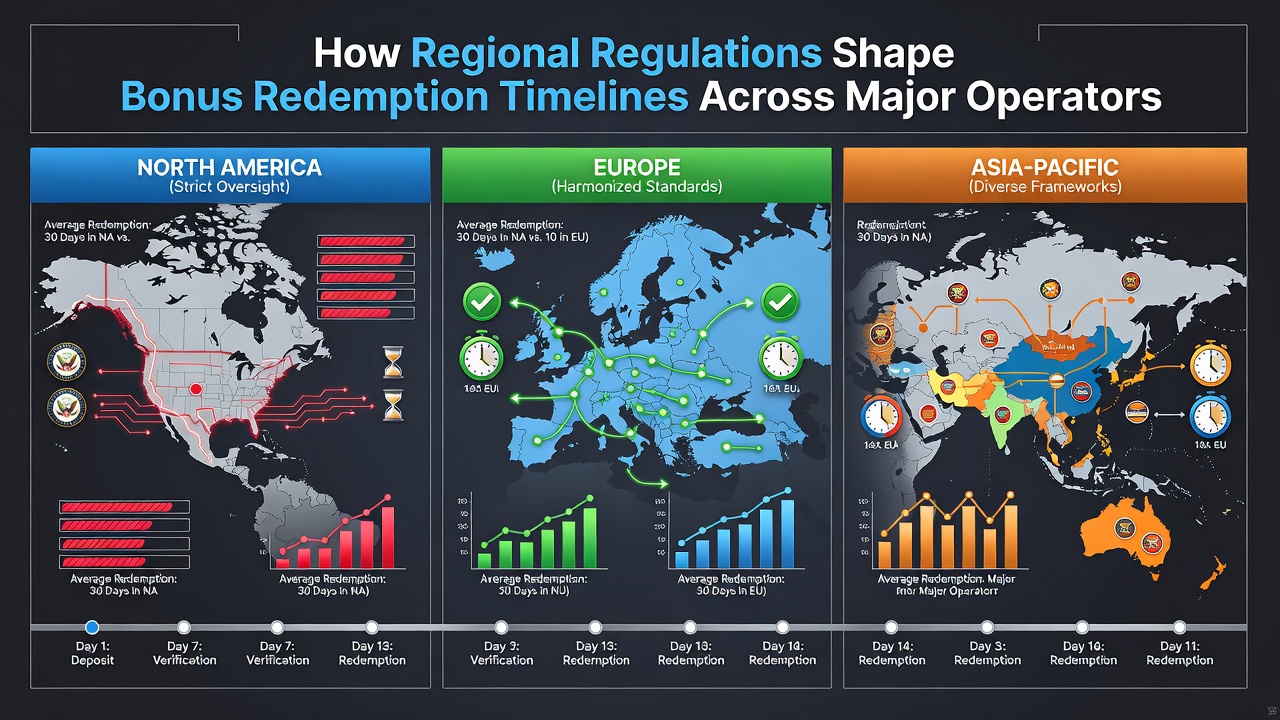 Overview of regional gambling regulations affecting bonus timelines across different markets