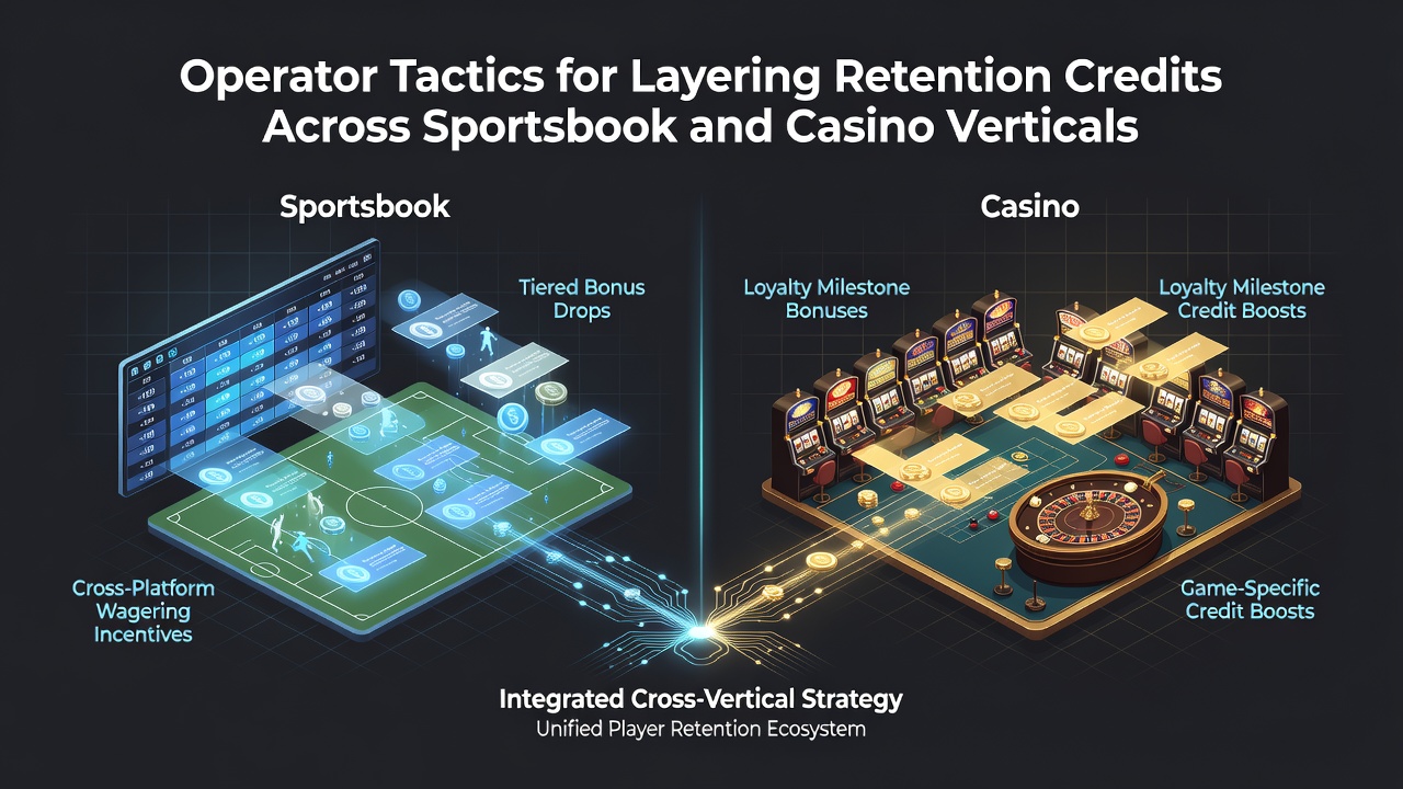 Illustration of retention credit systems linking sportsbook and casino platforms