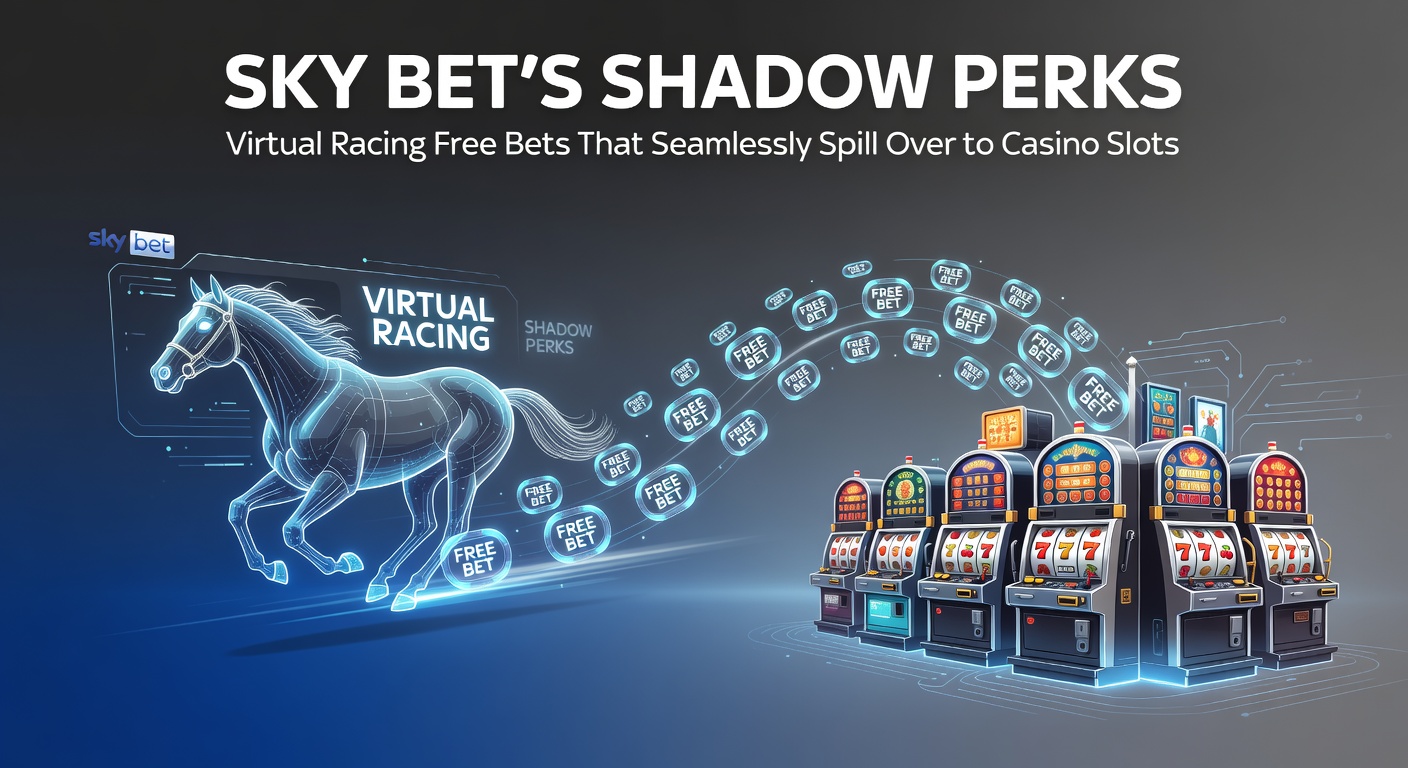 Sky Bet platform displaying virtual horse racing event with a prominent free bet promotion banner overlay